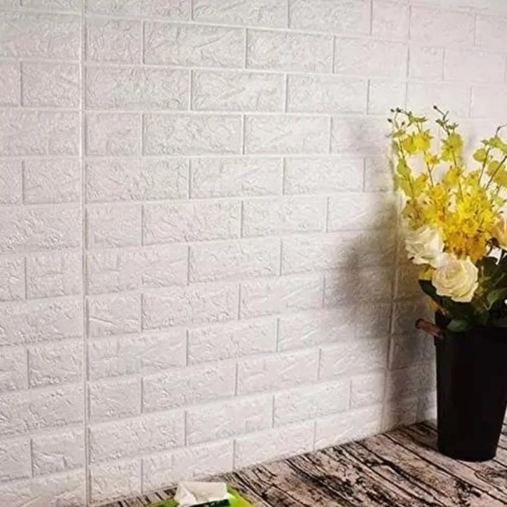 بلاط فوم لاصق للحوائط من Pop Mart بلون أبيض