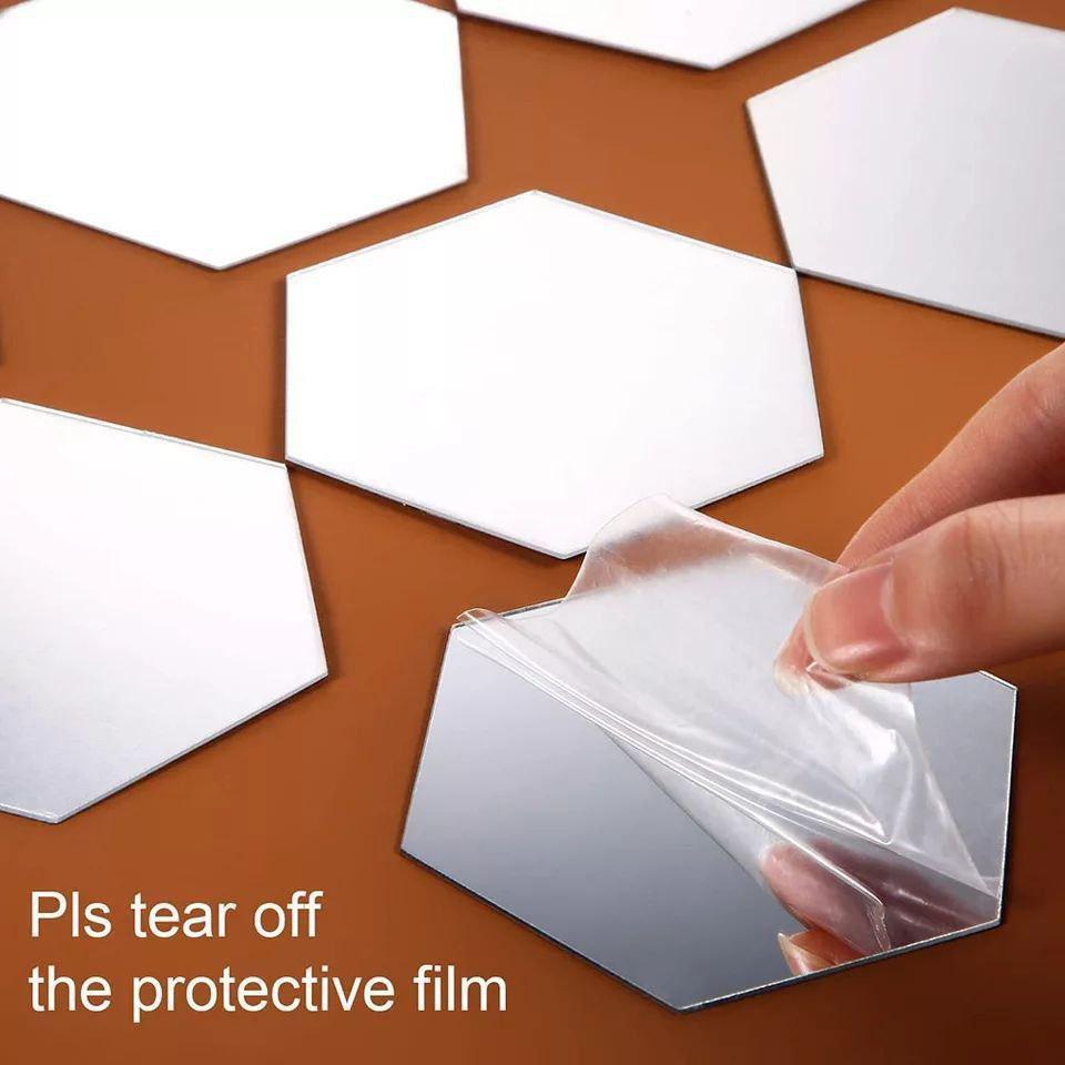 مرايات خلية نحل ديكور لاصقة من Pop Mart