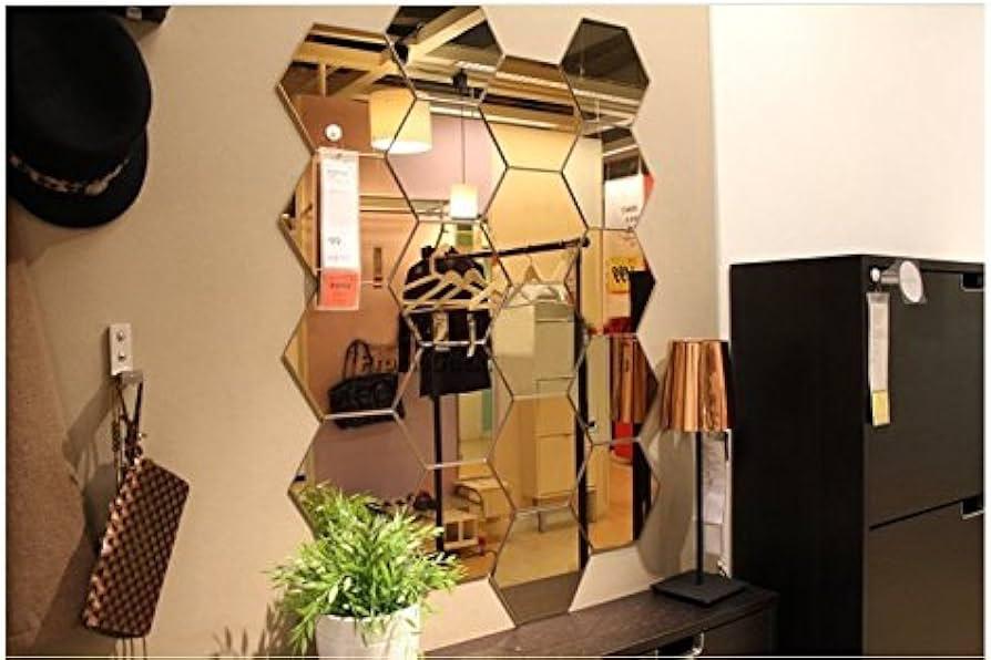 مرايات خلية نحل ديكور لاصقة من Pop Mart