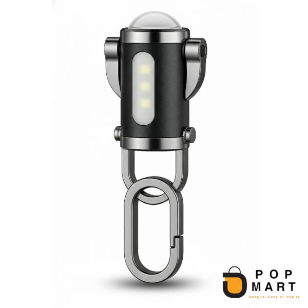 كشاف 3×1 ميتال من Pop Mart – تصميم معدني بإضاءة LED قوية وشحن USB سريع